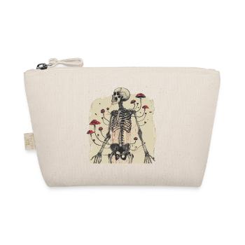 Morbid Horror Toadstool Skeleton - Organic Pouch - nature - Front