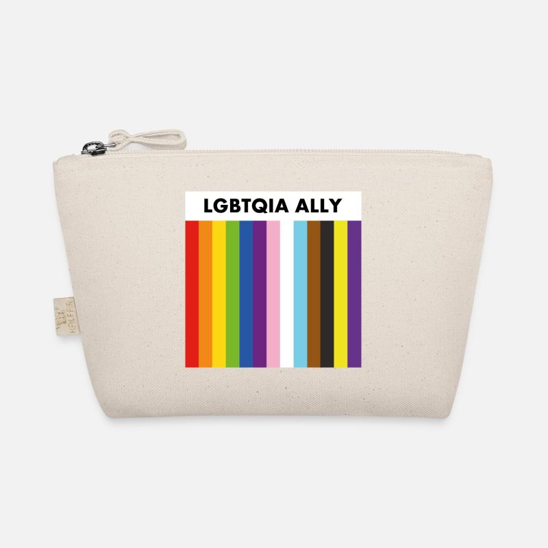 LGBTQIA ally inclusive pride flag Organic Pouch