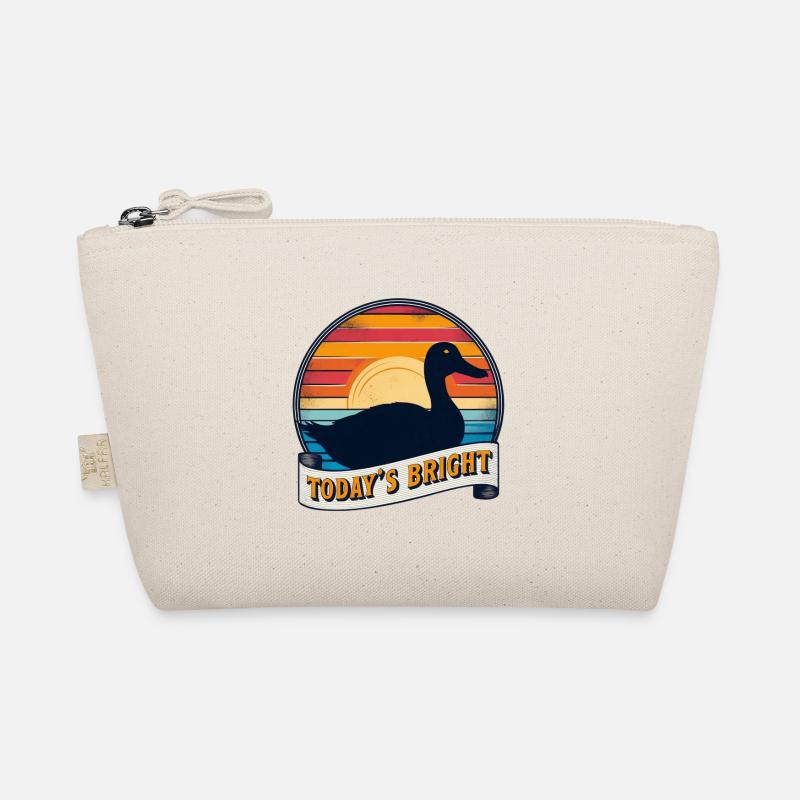 Quacking with Joy: Duck Design in a Classic Style Organic Pouch