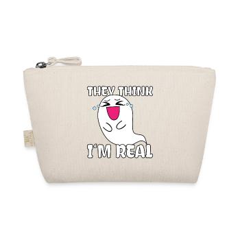 Cute Ghost Funny Saying Halloween Comic - Organic Pouch - nature - Front