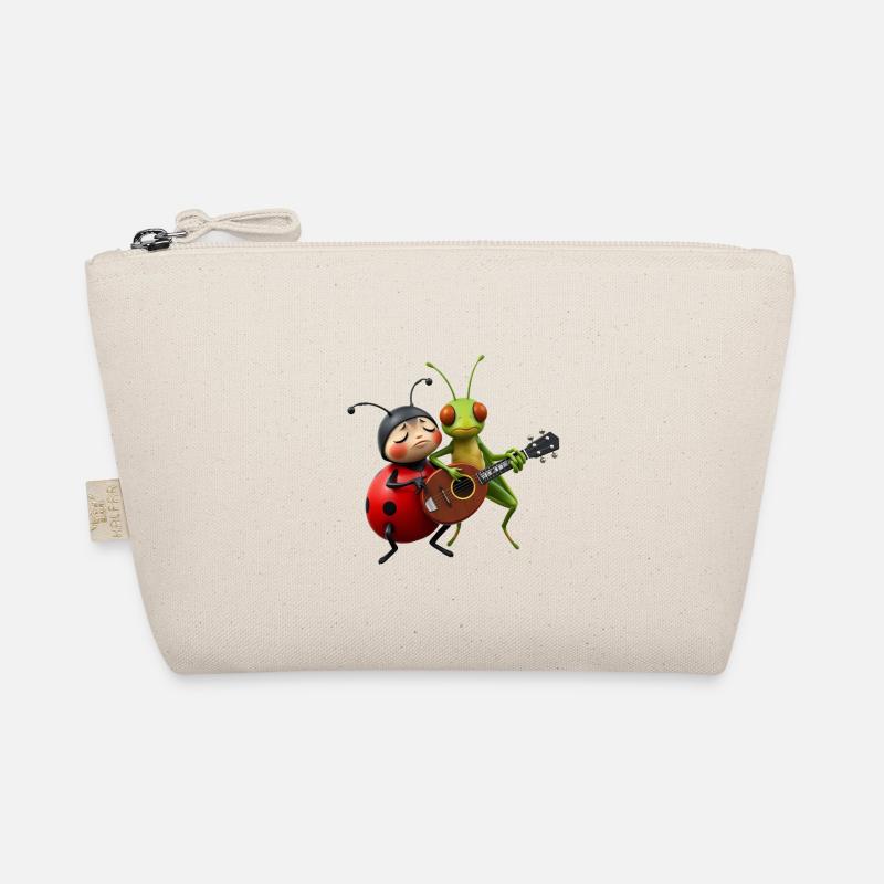 Ladybug and Grasshopper Playing the Mandolin Organic Pouch