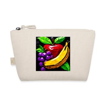 Geometric Fruit Collage of ductape - Organic Pouch - nature - Front