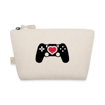 gamer controller herz liebe - Bio-Täschchen - Natur - Vorne
