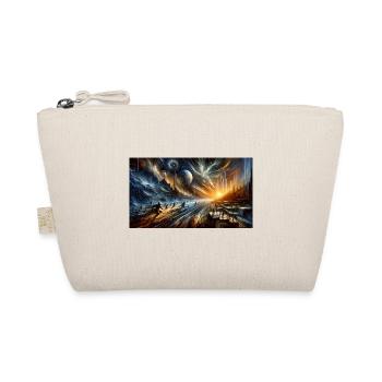Dawn of Epochs – Futuristic Dystopian Cave Art - Organic Pouch - nature - Front