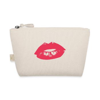 MOUTH KISS DESIGN - Organic Pouch - nature - Front