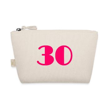 30 YEARS. 30TH ANNIVERSARY. BIRTHDAY 30 YEARS. 30 - Organic Pouch - nature - Front