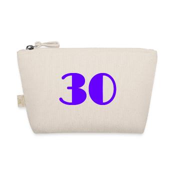 30 ANS. 30. 30e ANNIVERSAIRE. ANNIVERSAIRE 30 ANS - Trousse biologique - nature - Devant