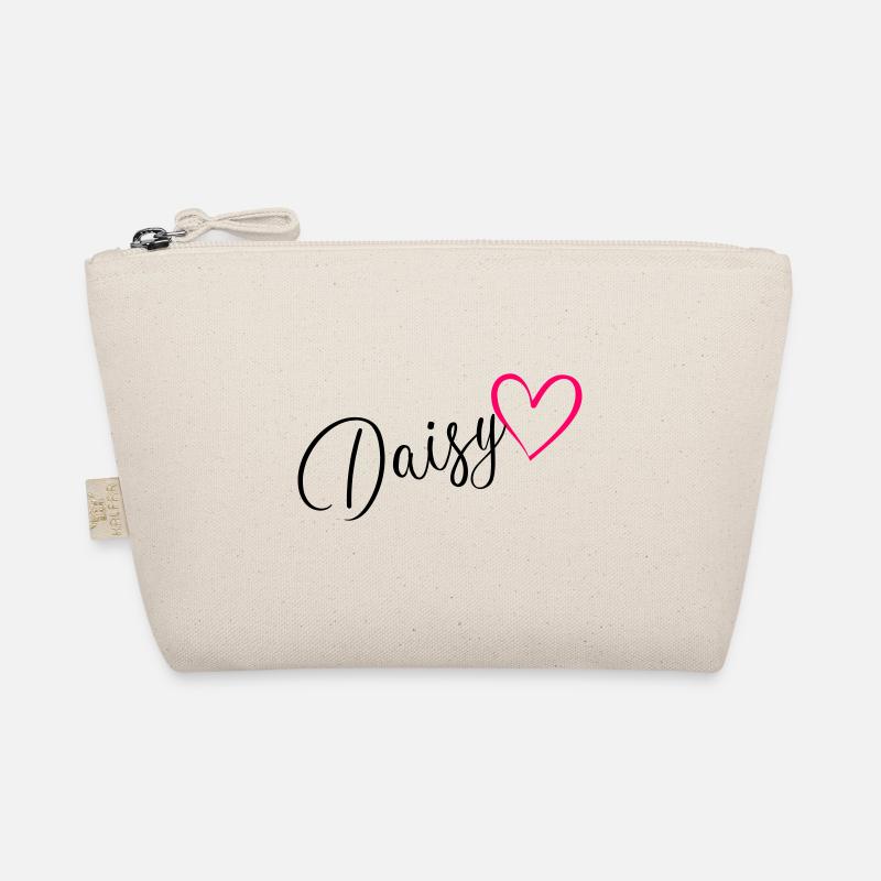 Daisy Nom Prénom Rose cœur Trousse biologique