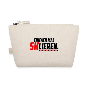Eskalieren SKlieren sklieren | Farbe änderbar - Bio-Täschchen - Natur - Vorne