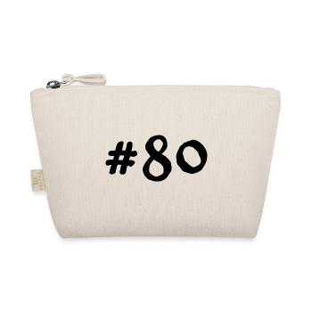 80 YEARS. 80TH ANNIVERSARY. BIRTHDAY 80 YEARS. 80 - Organic Pouch - nature - Front