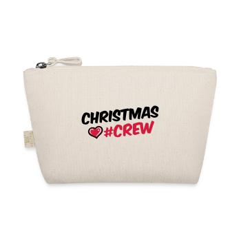 christmas crew heart christmas - Organic Pouch - nature - Front