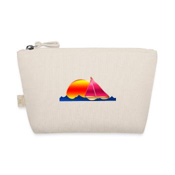 Sailing Yacht Sea Sun - Organic Pouch - nature - Front
