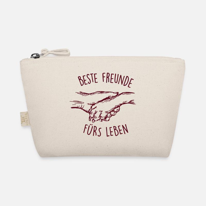 Beste Freunde fürs Leben - Bio-Täschchen - Natur