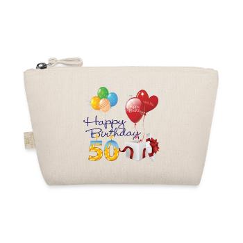 50th Birthday - Organic Pouch - nature - Front