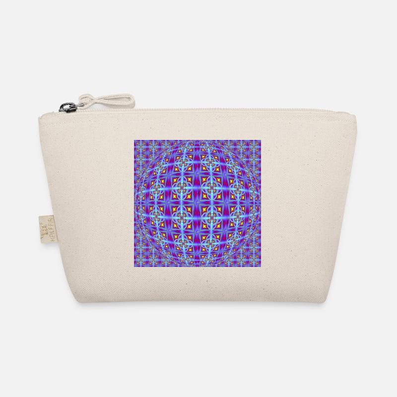 FRACTAL PATTERN LIGHT OP ART Organic Pouch