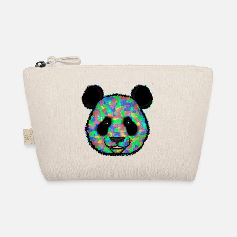 Bunter Regenbogen Pandabär Camouflage Bio-Täschchen