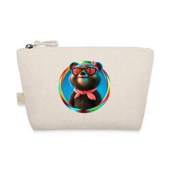 Mama Bear Mother Woman Gift Parents - Organic Pouch - nature - Front