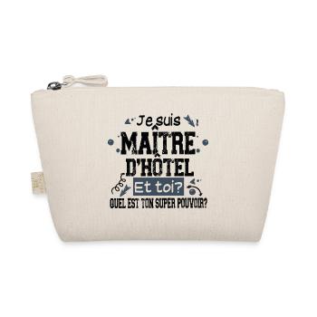 Maître d'hôtel Super Pouvoir Métier Cadeau Humour - Trousse biologique - nature - Devant