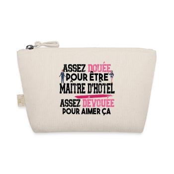 Maître d'Hôtel Métier Femme Cadeau Restaurant - Trousse biologique - nature - Devant