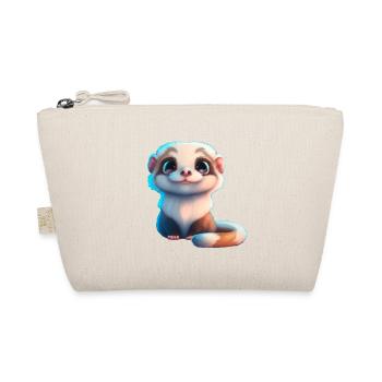cute baby ferret - Organic Pouch - nature - Front