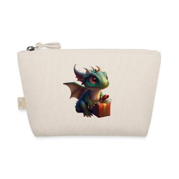 Bébé dragon avec cadeau - Trousse biologique - nature - Devant