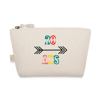 20 ANS. 20e ANNIVERSAIRE. ANNIVERSAIRE 20 ANS. 20 - Trousse biologique - nature - Devant