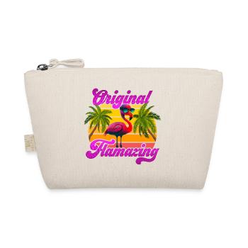 Original Flamazing Flamingo Summer Party Celebrations - Organic Pouch - nature - Front