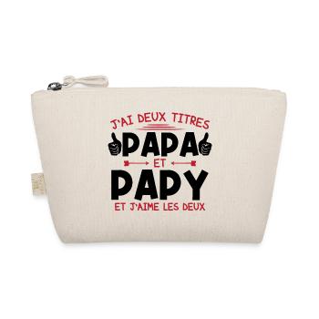 Papa et papy - Trousse biologique - nature - Devant