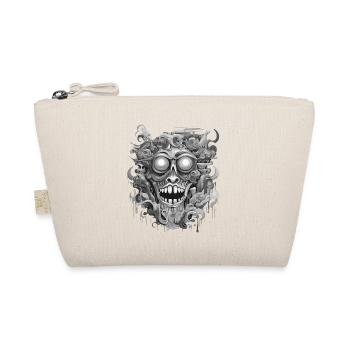 Gothic aesthetic psychedelic nightmare head - Organic Pouch - nature - Front