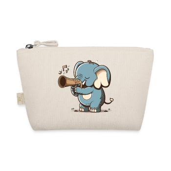 Jazz-Elefant - Bio-Täschchen - Natur - Vorne