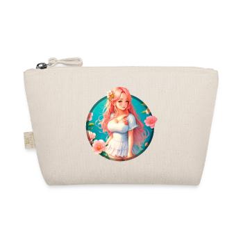 Anime Manga Kpop Girl in Garden - Organic Pouch - nature - Front