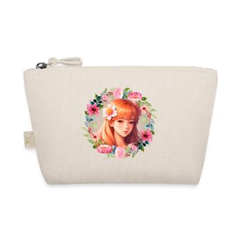 Anime Manga Kpop Girl in Garden - Organic Pouch - nature - Front