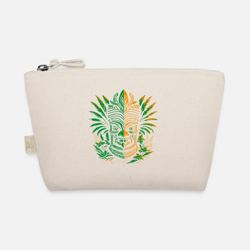 Tiki Maske Hawaii | Aloha Vibes - Bio-Täschchen - Natur
