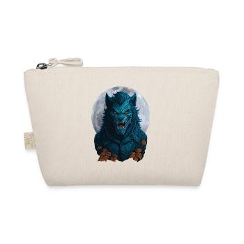 Halloween Werwolf Vollmond - Bio-Täschchen - Natur - Vorne