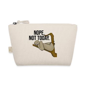 faultier nope not today - Bio-Täschchen - Natur - Vorne
