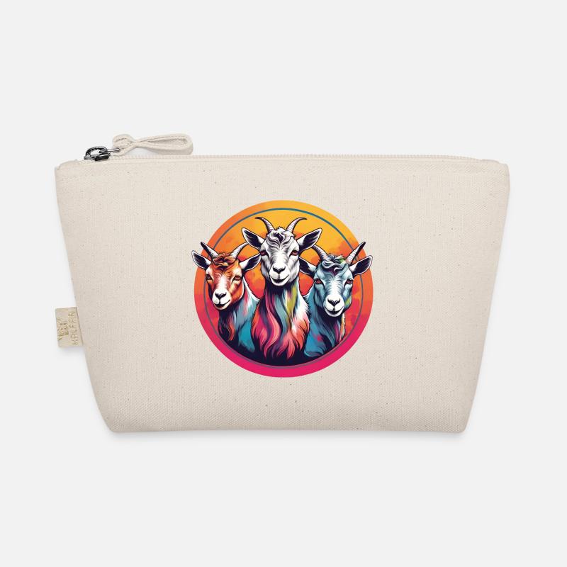 Three Goats on the Color Wheel Organic Pouch