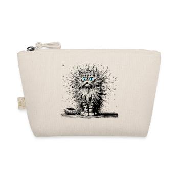 Cat Funny - Organic Pouch - nature - Front