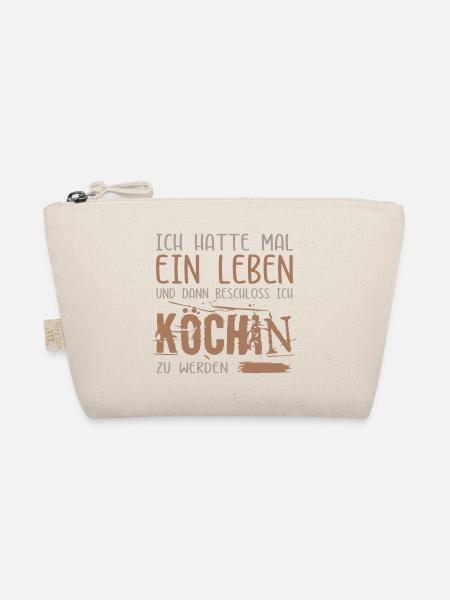 Leben einer Köchin / Kochgesellin. Lustiger Spruch - Bio-Täschchen - Natur
