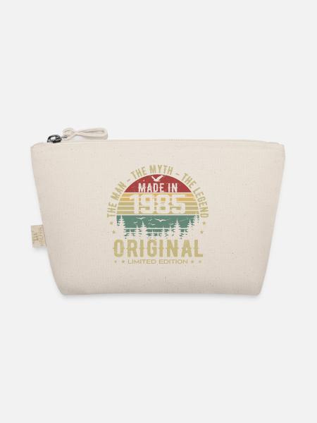 Original 1985 Retro 1985 Geburtstagsgeschenk 1985 - Bio-Täschchen - Natur - Vorne