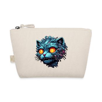 Cool Cat / Funny / Animal / Pet / Crazy - Organic Pouch - nature - Front