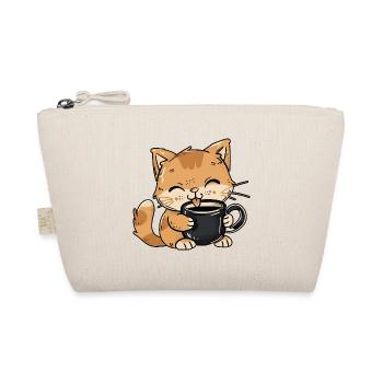 Cat Coffee Coffee Mug Cat Lover Catlady - Organic Pouch - nature - Front