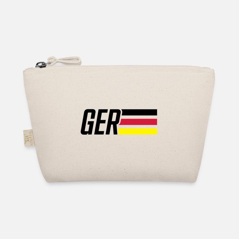 germany flagge deutschland team - Bio-Täschchen - Natur