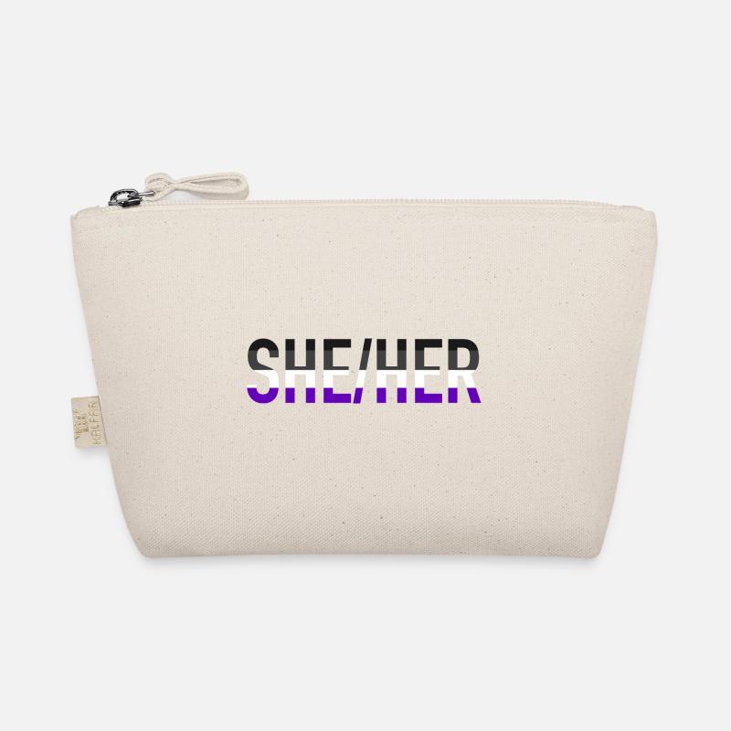 Elle son pronom Ace Pride Gift LGBT Asexual Trousse biologique