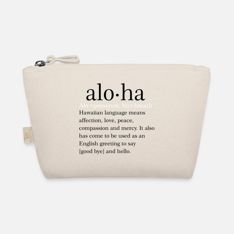 Aloha Zitat - Bio-Täschchen - Natur