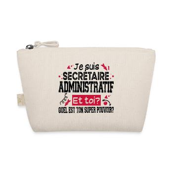 Secrétaire Administratif Super Pouvoir Cadeau - Trousse biologique - nature - Devant