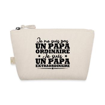 Je suis un papa extraordinaire, Humour cadeau papa - Trousse biologique - nature - Devant