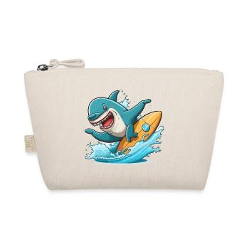 Shark Surfer - Organic Pouch - nature - Front