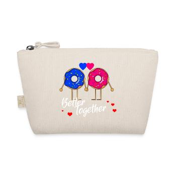 Donut Liebe Partner Valentinstag - Better Together - Bio-Täschchen - Natur - Vorne