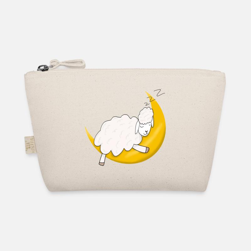 Sheep sleeping on moon Organic Pouch