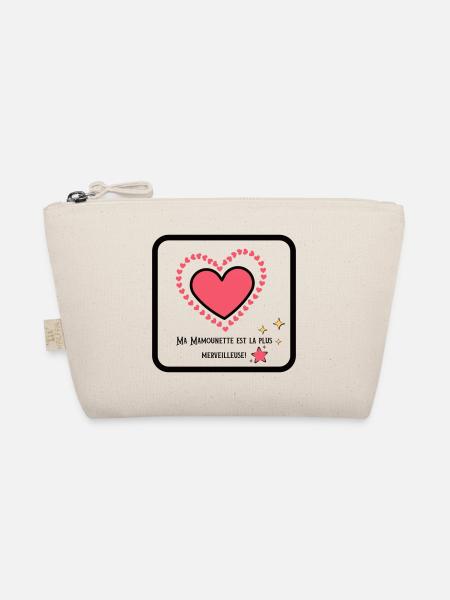My Mamounette is wonderful - Organic Pouch - nature - Front